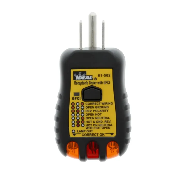 Ideal Industries 120V AC GFCI Receptacle Tester