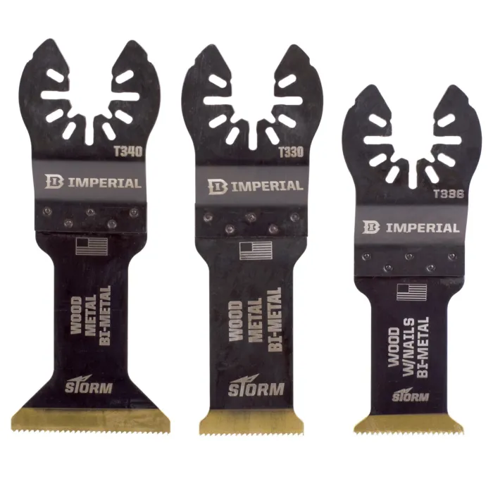 Imperial Blades IBOATV-6 One Fit™ Storm Titanium Metal/Wood Variety Pack, 6PC + Free Case