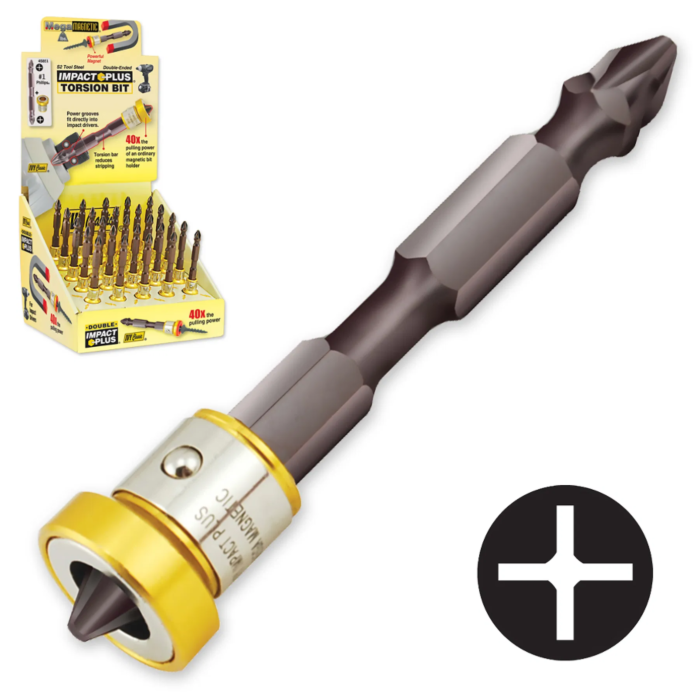 Ivy Classic Mega-Magnetic® Double-Ended IMPACT PLUS® Torsion Bit - #1 Phillips