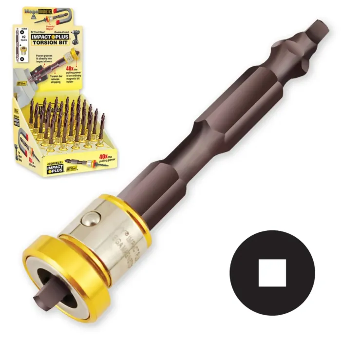 Ivy Classic Mega-Magnetic® Double-Ended Impact Plus® Torsion Bit - #2 Square