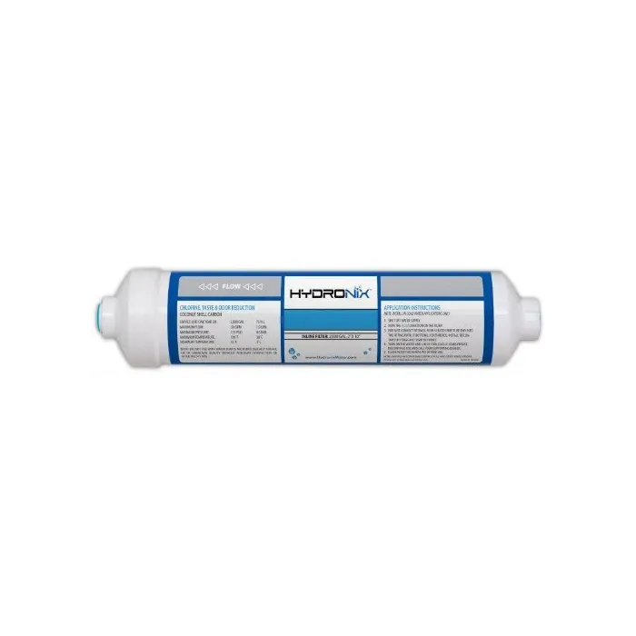 Hydronix water technology 1/4 in 5 micron 0.5 gpm Quick Connect Coconut Carbon Water Filter