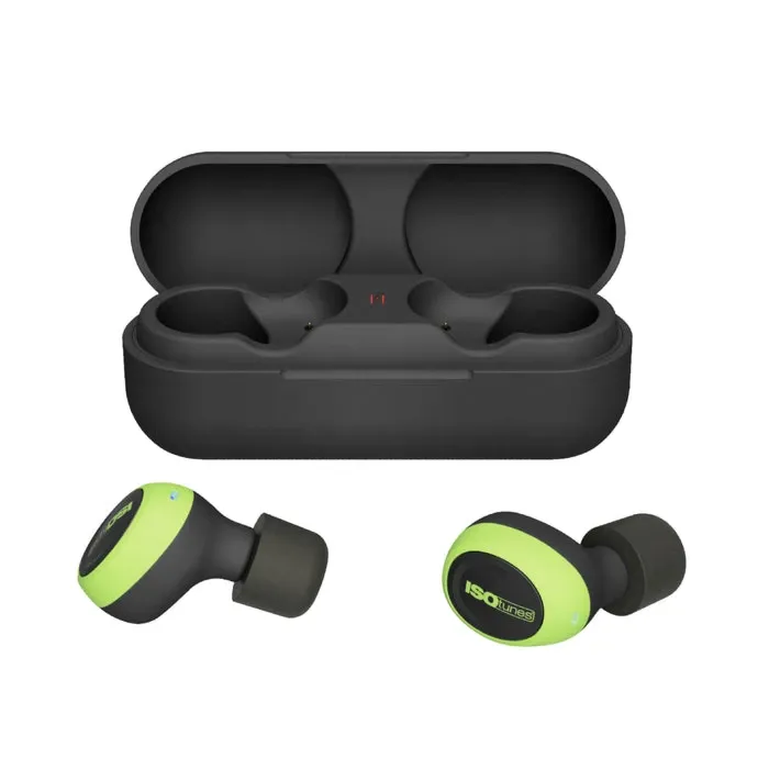 ISOtunes 25 dB PU Foam Green Wireless Earbud