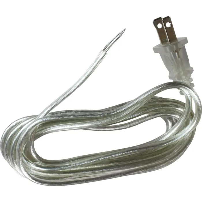 Jandorf 8 Ft. 18-2/SPT-2 Silver Lamp Cord