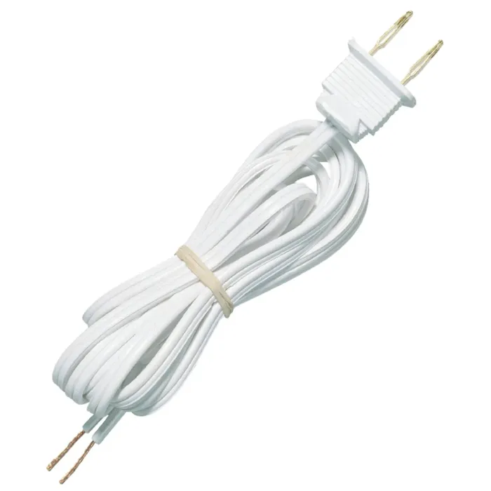 Jandorf Lamp Cord 8' White 18-2 GA SPT-1