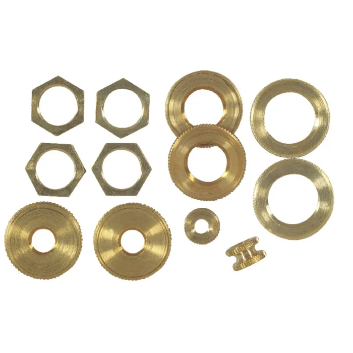 Jandorf Locknuts Assorted Solid Brass