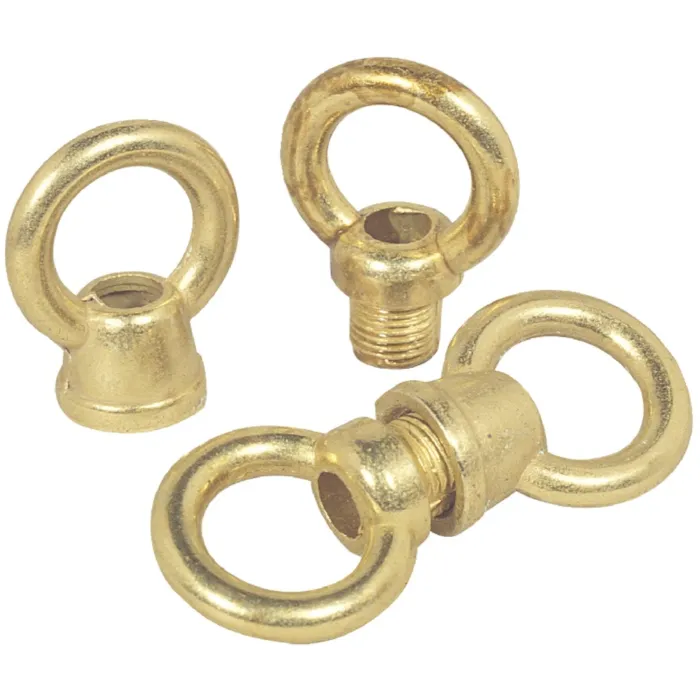 Jandorf Loop 1" Diameter Male and Female 1/8IP Brass Finish