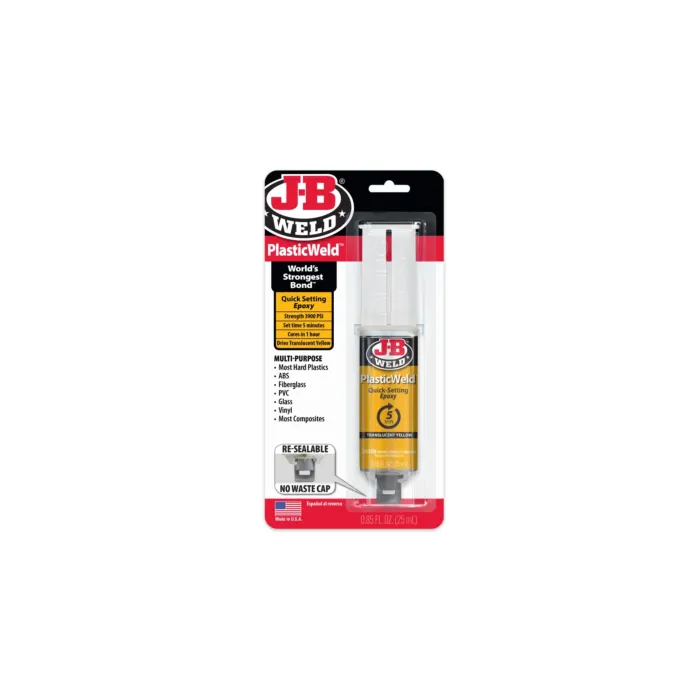 J-B Weld PlasticWeld™ Syringe 2-Part Epoxy - 25 mL