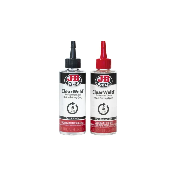 J-B Weld ClearWeld Pro Grade Epoxy (2pk) 4 oz ea