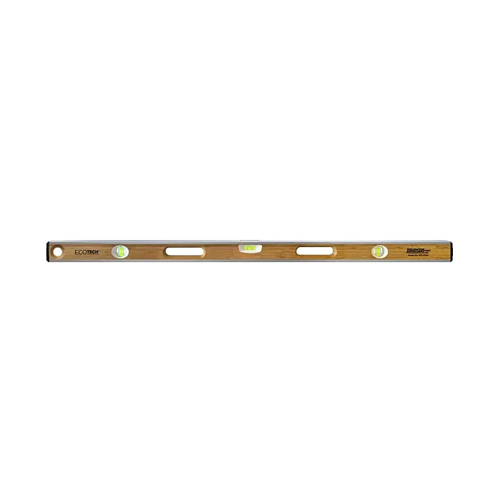 Johnson Level 48 in. Bamboo Box Beam Level w/ Block Vials