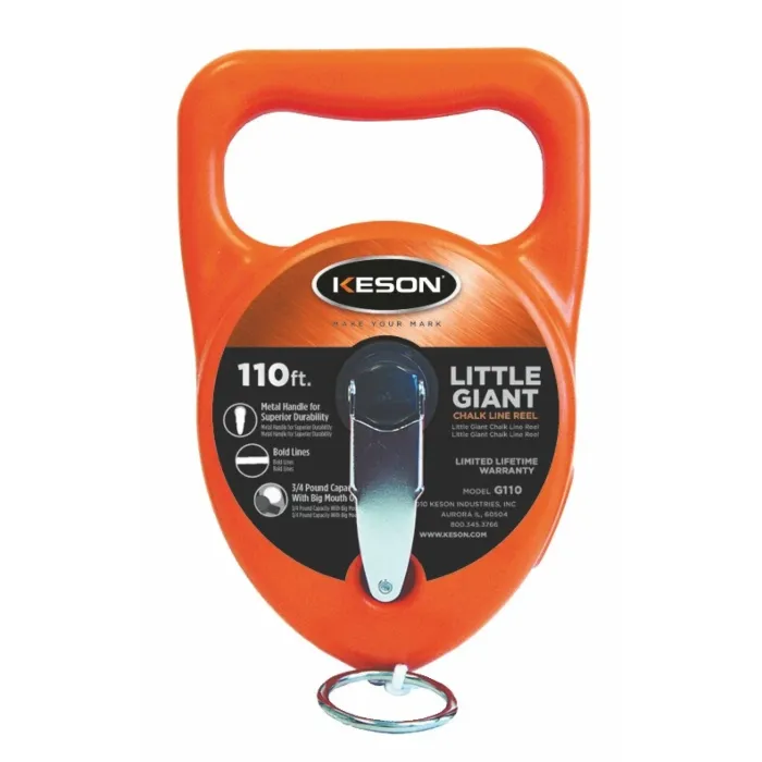 KESON® Braided 110 ft Poly Synthetic Chalk Reel