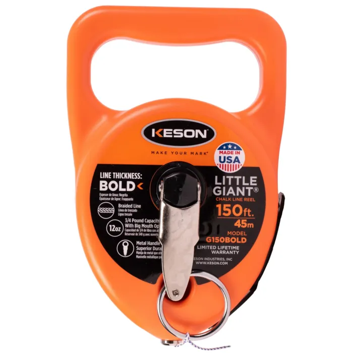 KESON® Braided 150 ft Poly Synthetic Chalk Reel