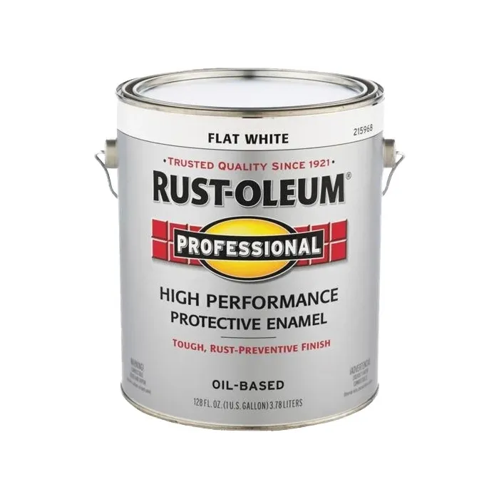 Rustoleum Professional Oil-Based Protective Enamel (Flat - White) 1 gal