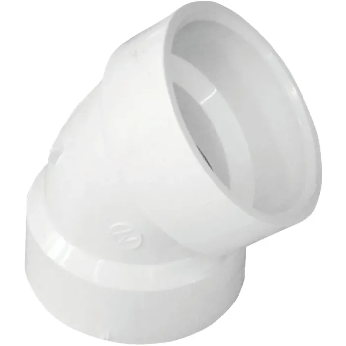 IPEX 1-1/2 In. Schedule 40 45 Deg. Short Radius DWV PVC Elbow (1/8 Bend)