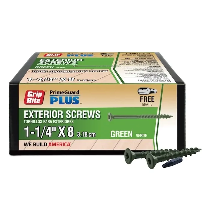 Grip-Rite Deck Screw 1-1/4" 1lb PG Green