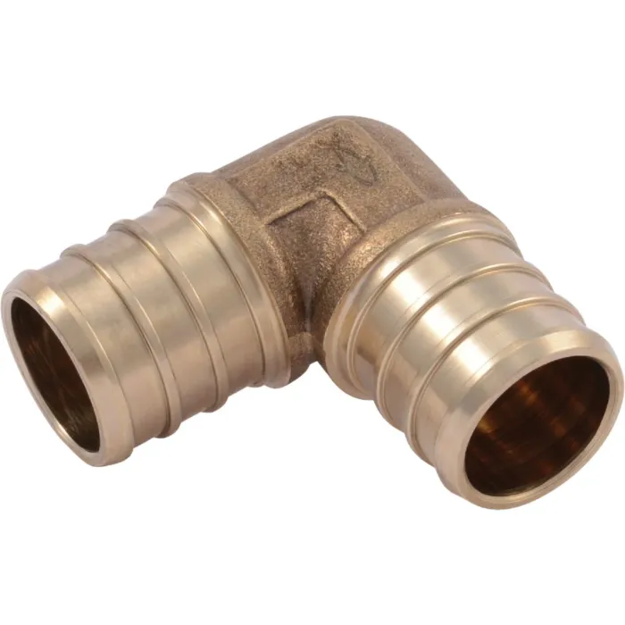 SHARKBITE SharkBite 3/4 In. x 3/4 In. Barb 90 Deg. Brass PEX Elbow (1/4 Bend)