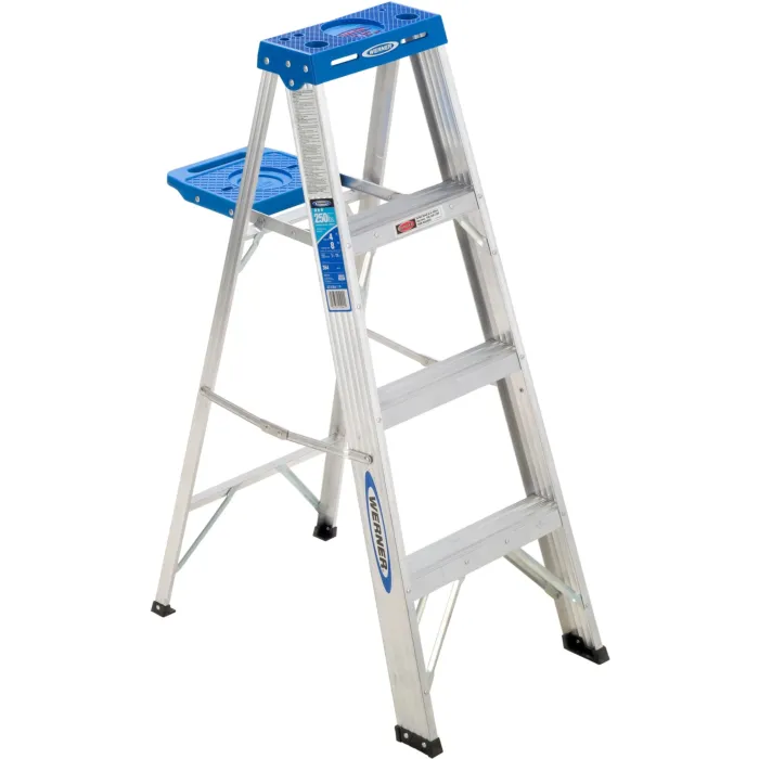 Werner Type I Aluminum Step Ladder - 4 ft