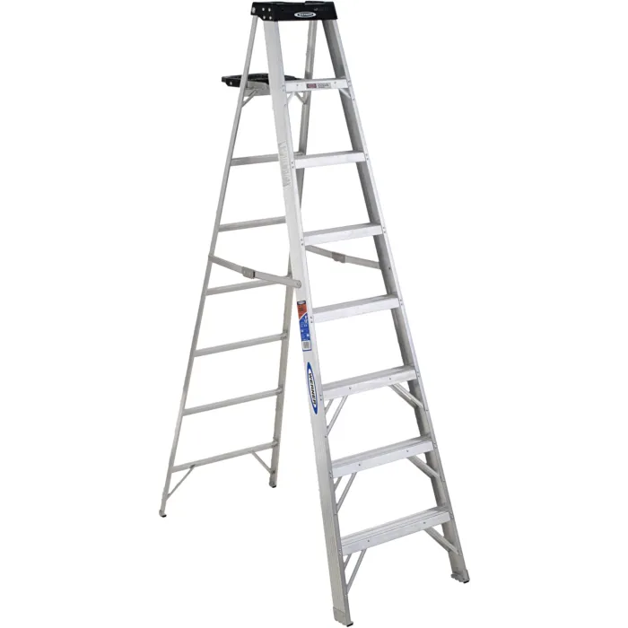 Werner Type IA Aluminum Step Ladder - 8 ft