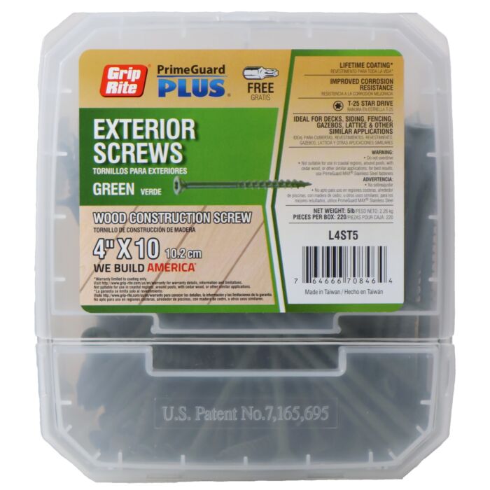 Grip-Rite T25 Star Deck Screw (5 lb) #10 x 4 in.