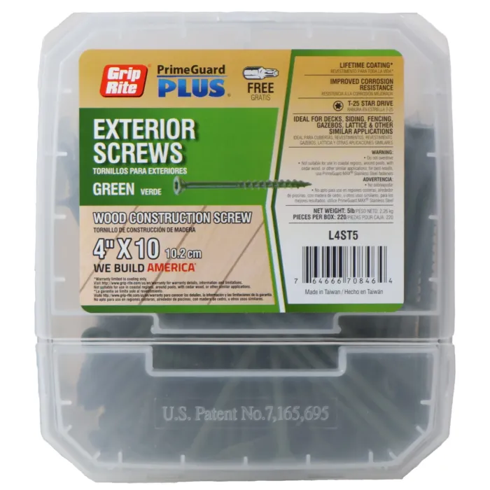 Grip-Rite T25 Star Deck Screw (5 lb) #10 x 4 in.