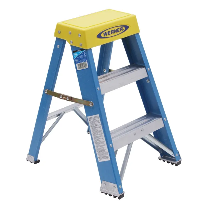 Werner Type I Fiberglass Step Stool - 2 ft