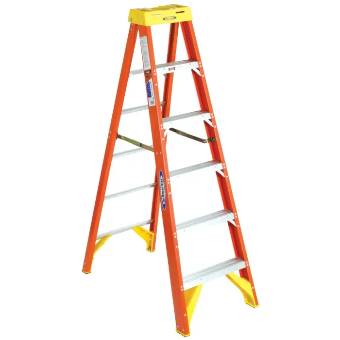 Werner Type IA Fiberglass Step Ladder - 6 ft