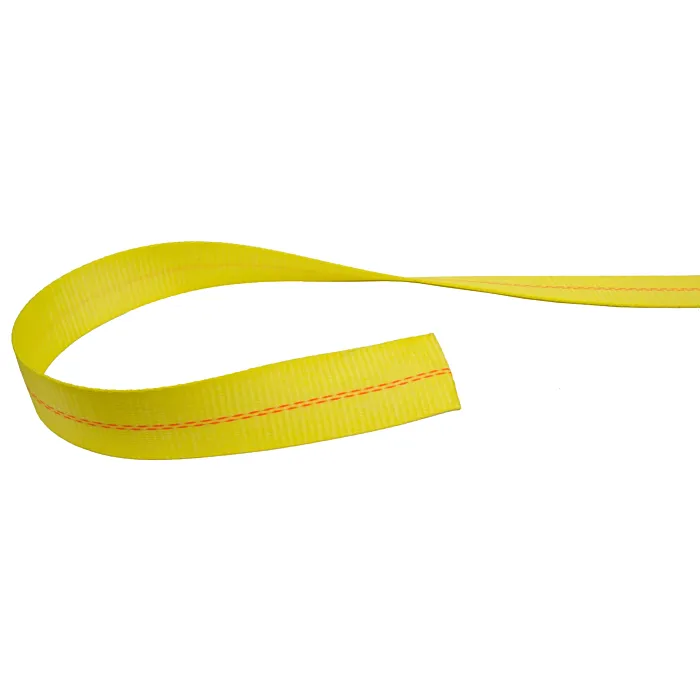 Ancra Cargo 2"- 6,000 lb. WLL - Yellow - Unstenciled Webbing, 100 YD Roll