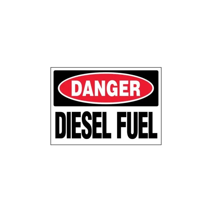 SETON Diesel Tank Danger Off Road Warning Label