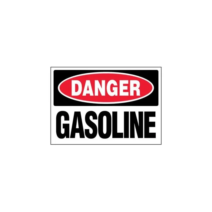 SETON Danger Gasoline Tank Warning Label