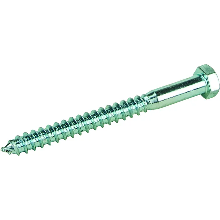 3/8" x 4" Hex Head, Lag Screw, Zinc 