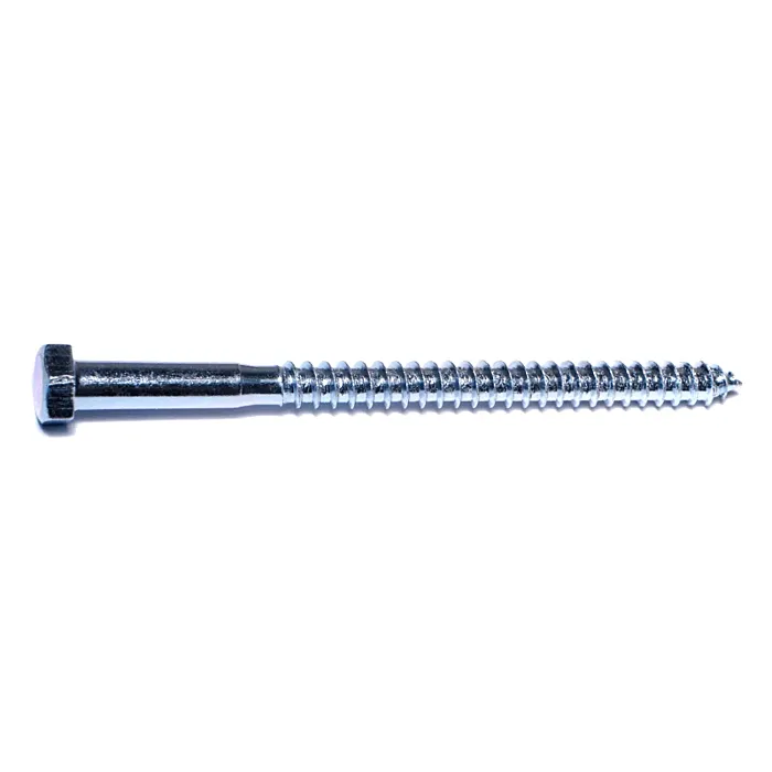 3/8" x 5-1/2" Hex Head, Lag Screw, Zinc 