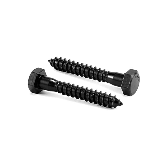 Midwest Fastener 3/8 in 5 in Black Lag Screw
