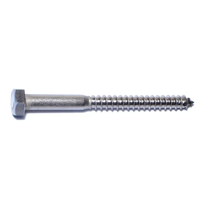 5/16" x 3-1/2" Hex Head, Lag Screw, Stainless Steel 