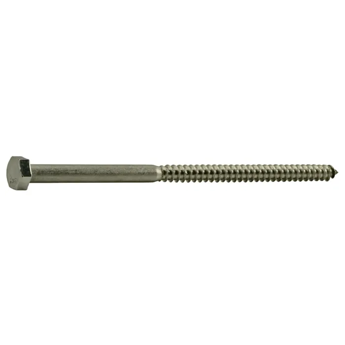 5/16" x 6" Hex Head, Lag Screw, Stainless Steel 