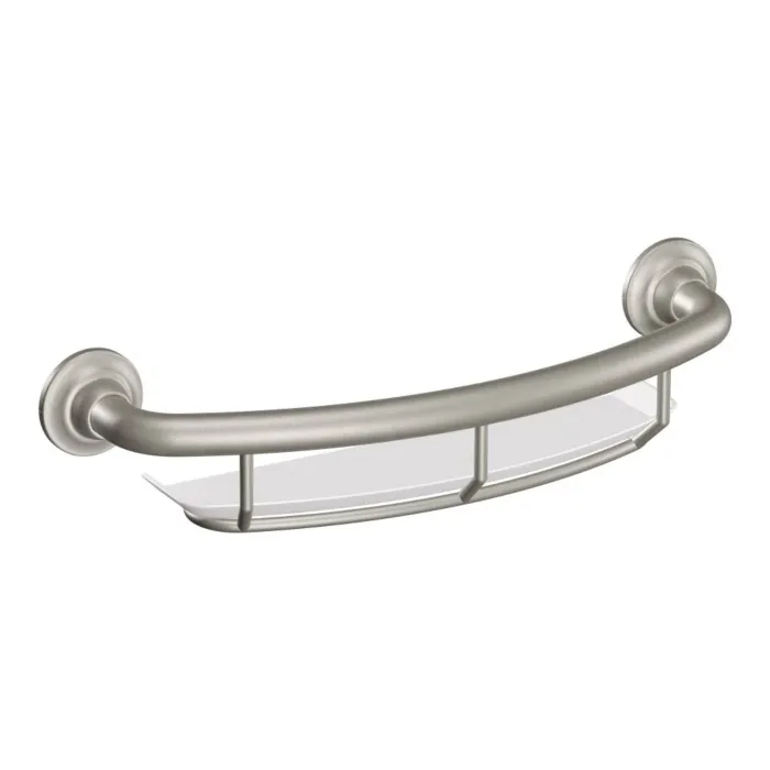 Moen Grab Bar with Shelf (Brushed Nickel) 16 in.