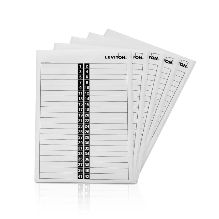 Leviton Load Center Circuit Identification Stickers - 5 Pack