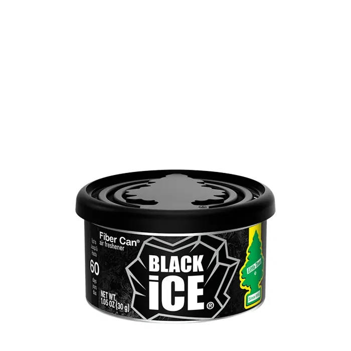 Little Trees Black Ice Air Freshener Fiber Can