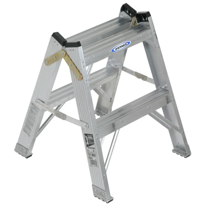 Werner Type IA Aluminum Twin Step Stool - 2 ft