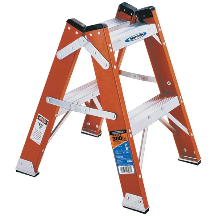 Werner Type IA Fiberglass Twin Step Stool - 2 ft