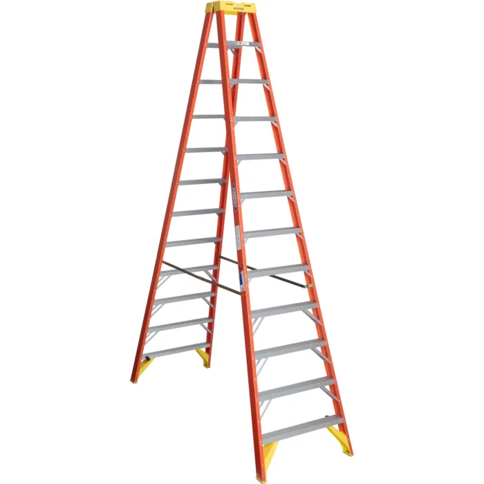 Werner Type IA Fiberglass Twin Ladder - 12 ft
