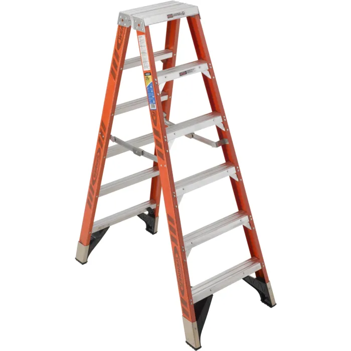Werner Type IAA Fiberglass Twin Ladder - 6 ft