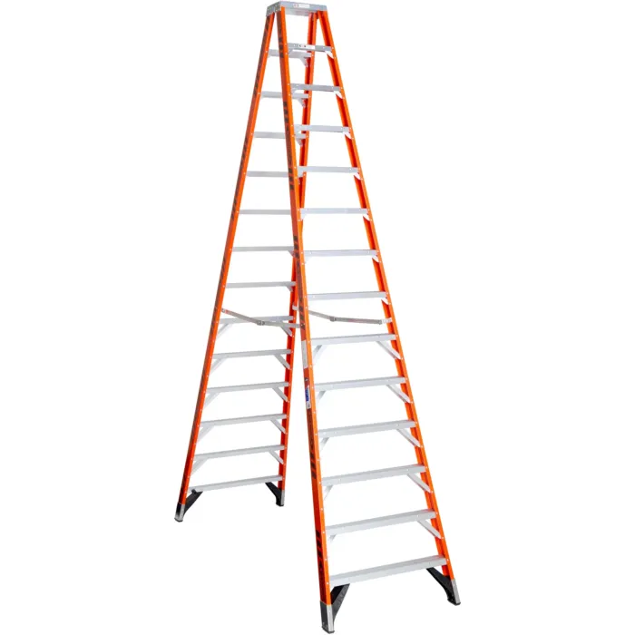 Werner Type IA Fiberglass Twin Ladder - 14 ft