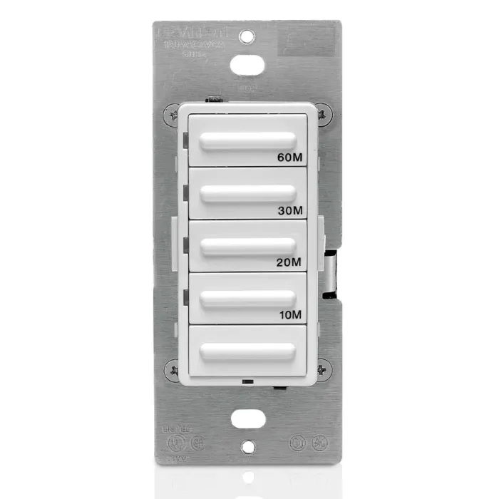 Leviton Decora Preset Resistive/Inductive 60 Minute Countdown Timer (White)