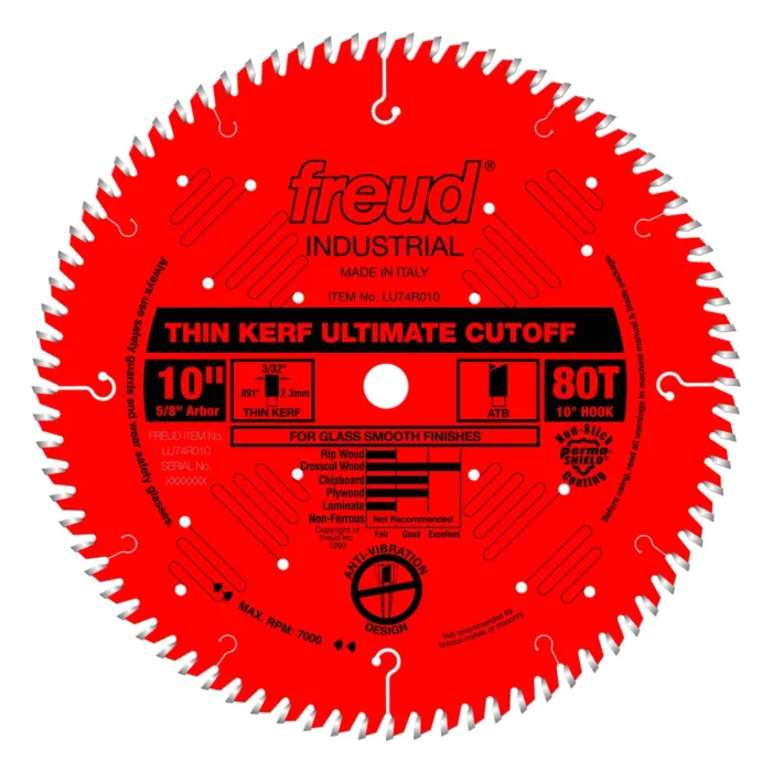 Freud Tools Thin Kerf Ultimate Cut-Off Blade - 10 in.