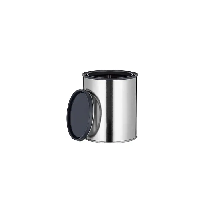 Metal Empty Lined Quart Can with Lid