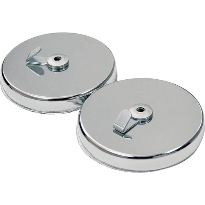 Master Magnetics Chrome Magnetic Double Hook - 35 lb Capacity