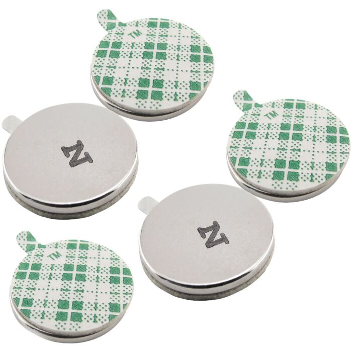 Master Magnetics Neodymium Disc Magnet with Adhesive (5pk)