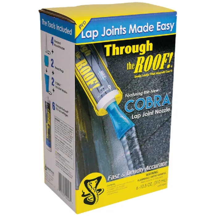 Cobra Lap Joint Nozzle System with Through The Roof! Sealant