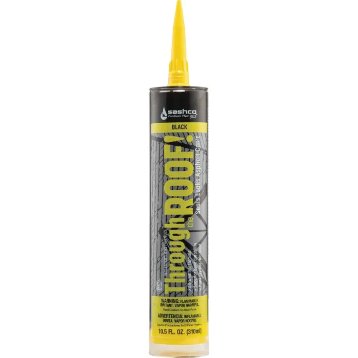 Sashco Through the Roof! 10.5 Oz. Black Roof Sealant