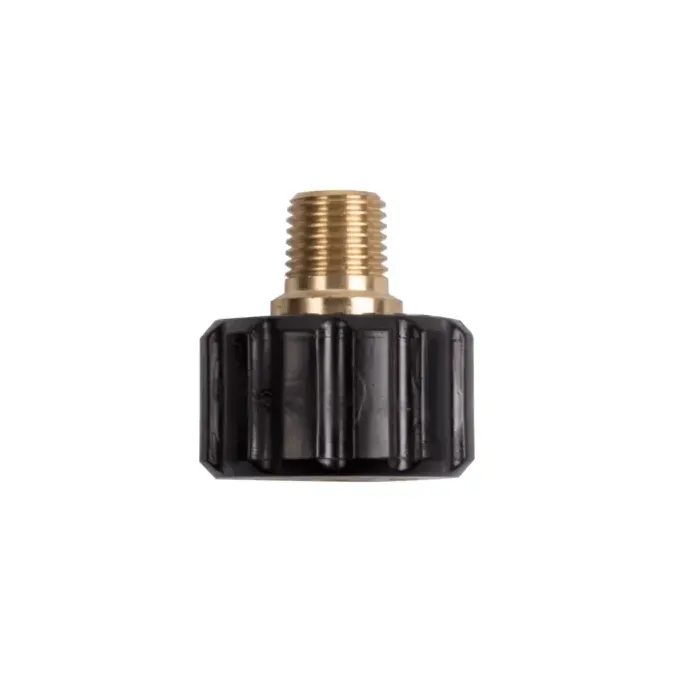 BE 1/4" Male NPT x M22 Female Coupler