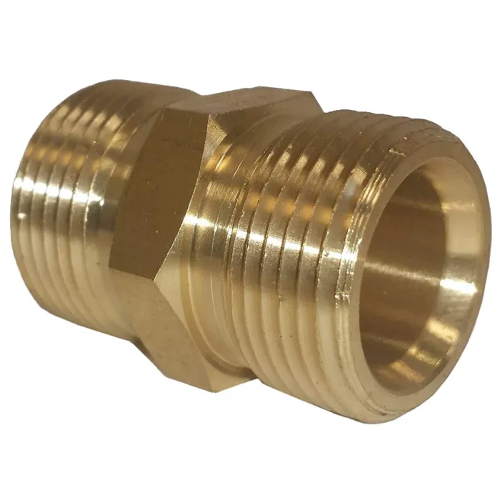BE M22 Male x M22 Male Brass Twist Adapter